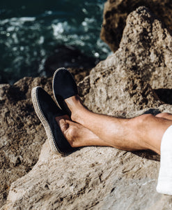 The Espadrille - Navy Suede