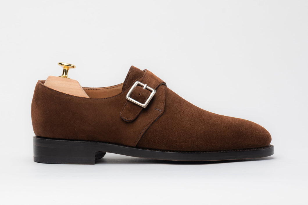 Morjas Single Monkstrap Medium Brown suede