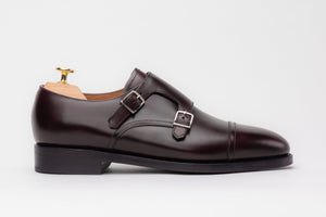 The Double Monkstrap - Burgundy Calf