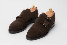 The Double Monkstrap - Brown Suede