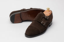 The Double Monkstrap - Brown Suede