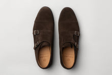 The Double Monkstrap - Brown Suede