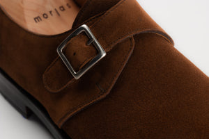 Morjas Single Monkstrap Medium Brown suede