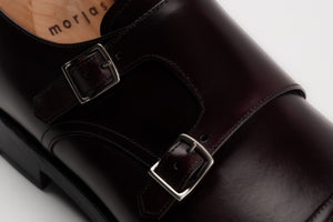 The Double Monkstrap - Burgundy Calf