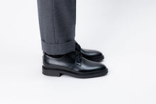 The Plain Toe Blucher - Black Calf