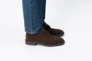 The Plain Toe Blucher - Brown Suede