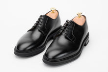 The Plain Toe Blucher - Black Calf Pair