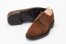 The Plain Toe Blucher - Medium Brown Suede Pair