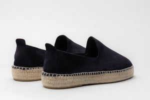 The Espadrille - Navy Suede