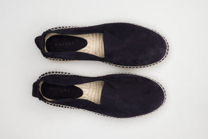 The Espadrille - Navy Suede